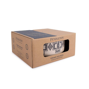 CERAMIC DOG BOWL<br>HARDING NATURAL