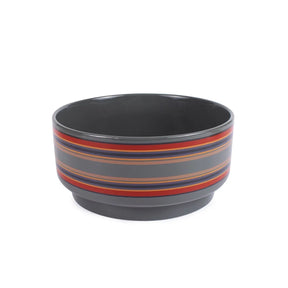 CERAMIC DOG BOWL<br>YAKIMA STRIPE
