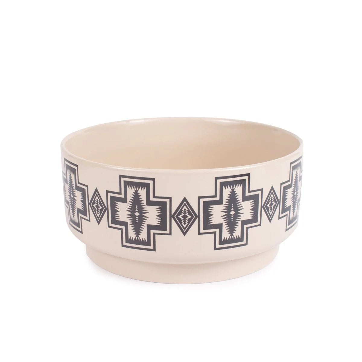 CERAMIC DOG BOWL<br>HARDING NATURAL