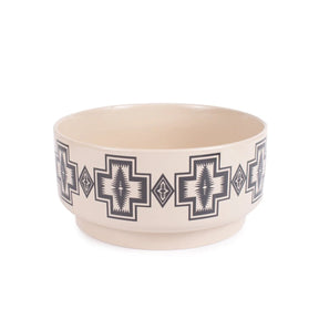 CERAMIC DOG BOWL<br>HARDING NATURAL