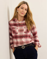 THE PERFECT TWO POCKET SHIRT<br>ROSE OMBRE