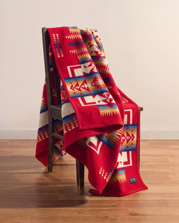 CHIEF JOSEPH JACQUARD ROBE<br>SCARLET