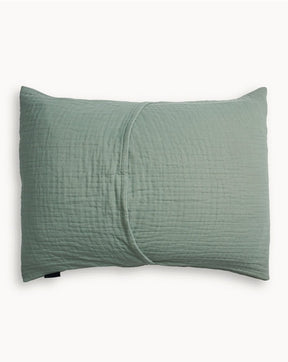 ORGANIC COTTON MATELASSE SHAM<br>QUILTED STAR SHALE