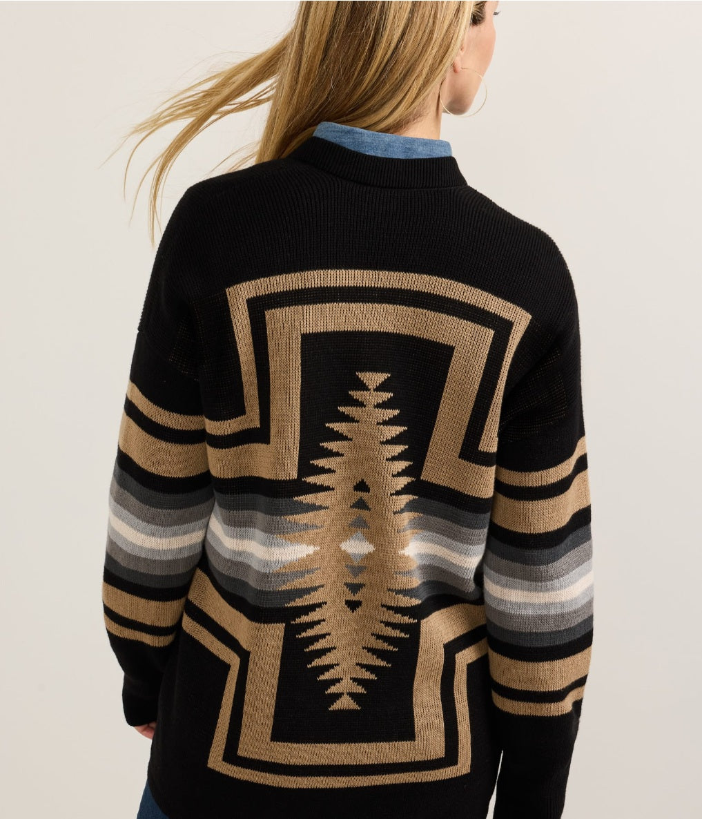 SIERRA SPRINGS CARDIGAN<br>BLACK MIX