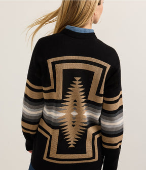 SIERRA SPRINGS CARDIGAN<br>BLACK MIX