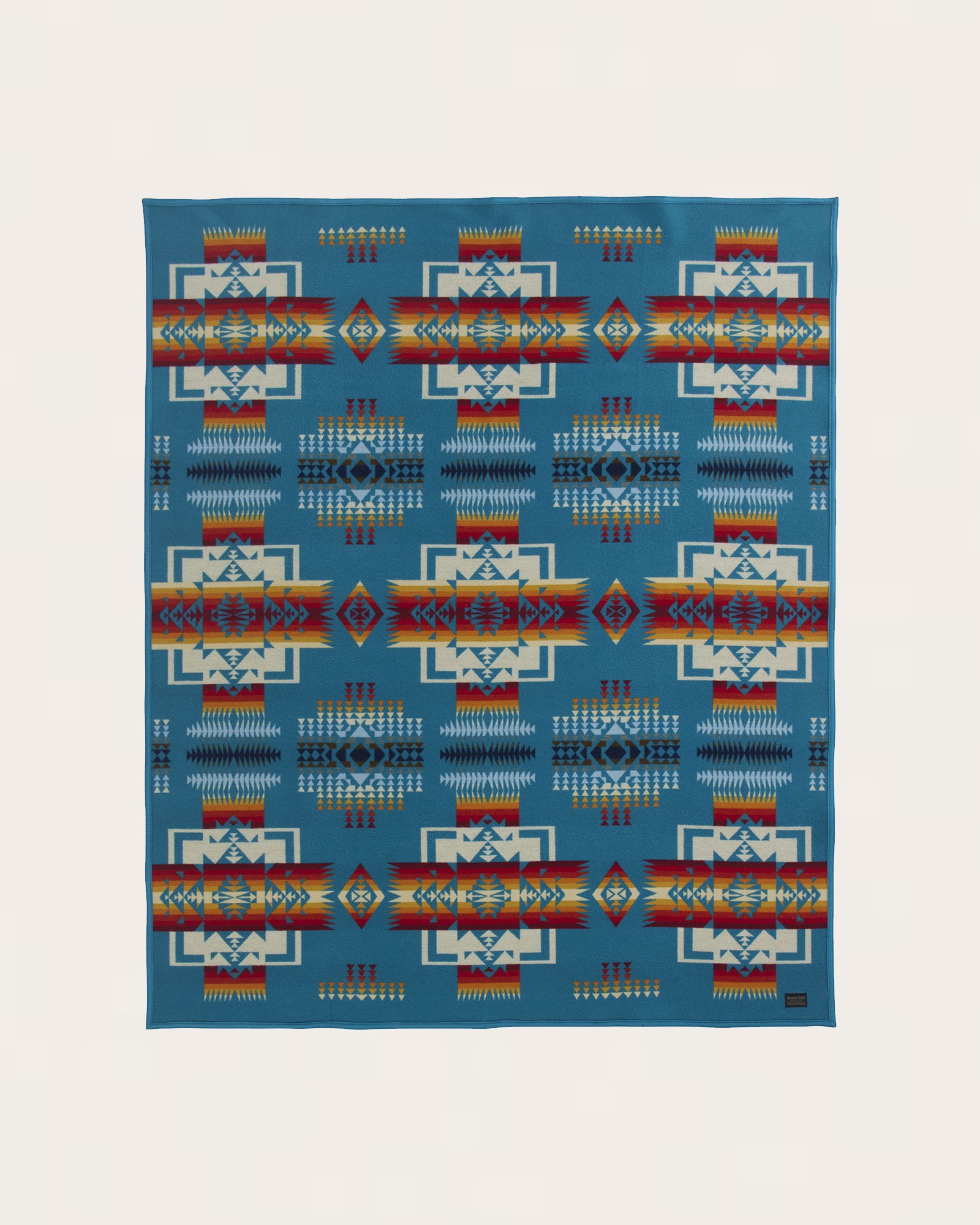 NEW CHIEF JOSEPH JACQUARD ROBE<br>TURQUOISE