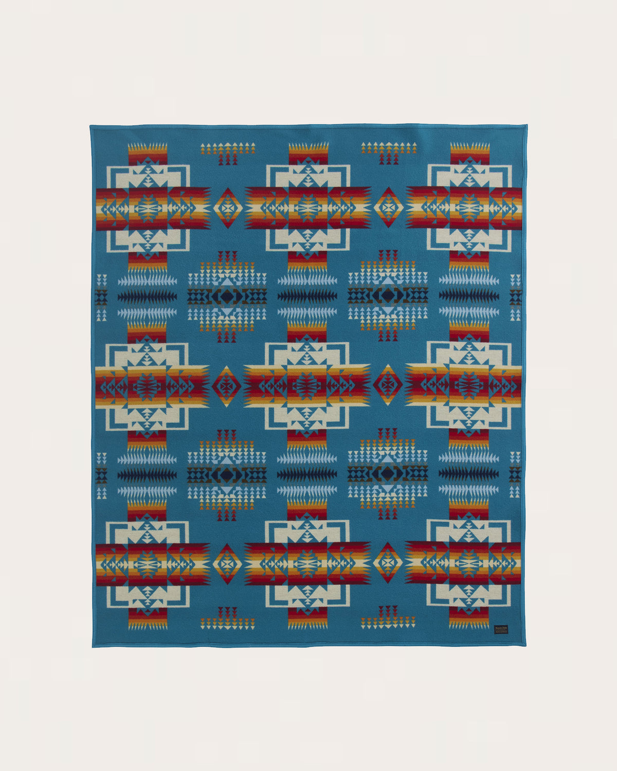NEW CHIEF JOSEPH CRIB BLANKET<br>TURQUOISE