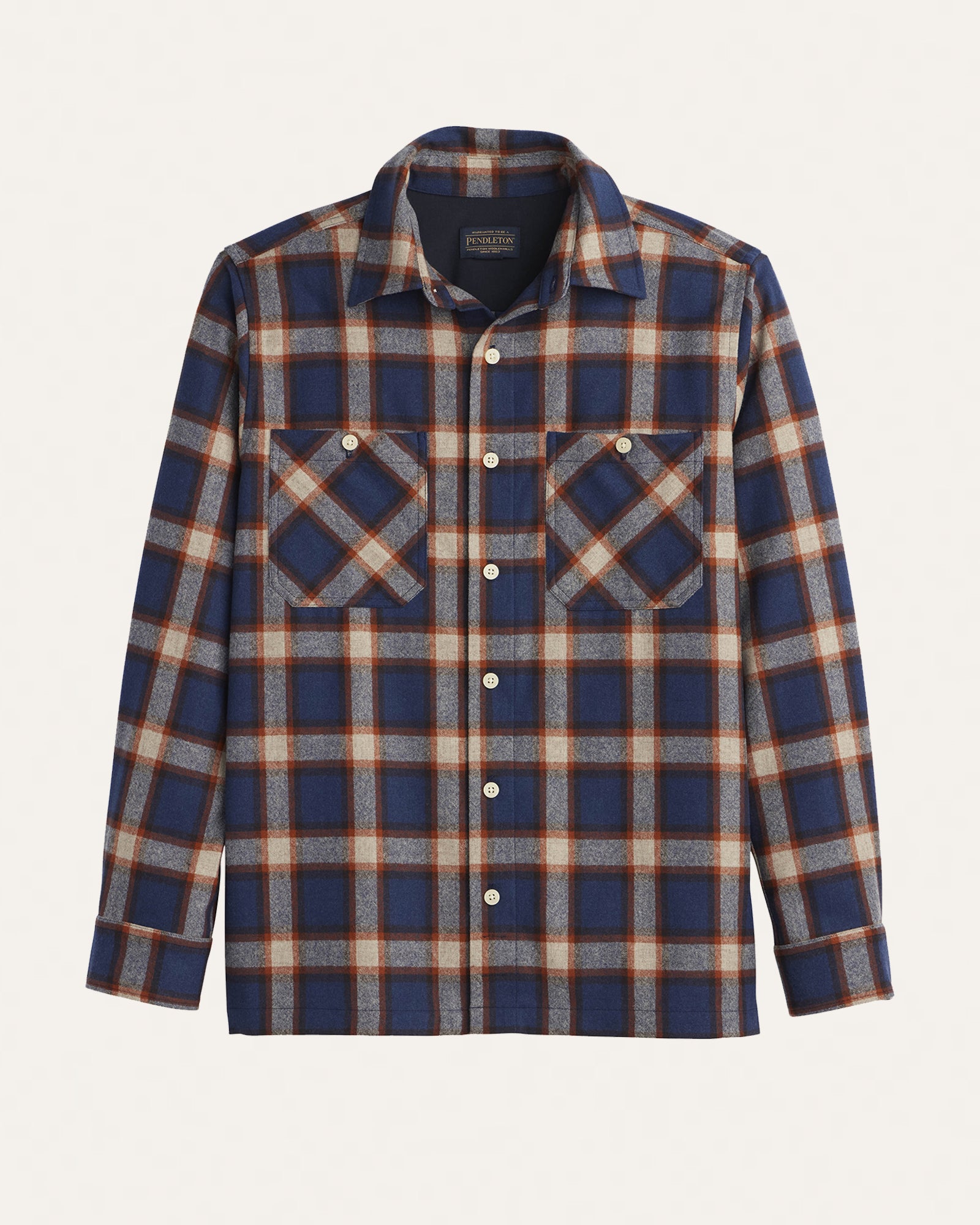 MEN'S UMATILLA WORK SHIRT<br>NAVY/COPPER PLAID
