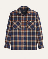 MEN'S UMATILLA WORK SHIRT<br>NAVY/COPPER PLAID