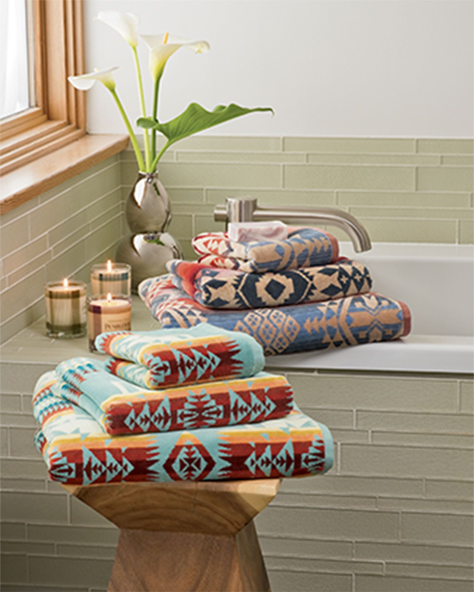 Jacquard Bath Towels<br>Grey