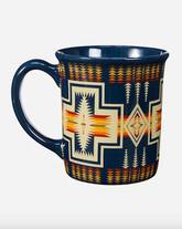 COFFEE MUG, SET OF 4<br>HARDING NAVY