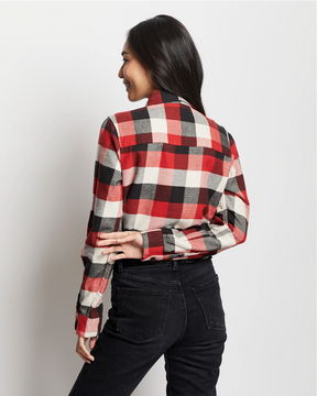 Madison Flannel Shirt <br> Red/Black Check