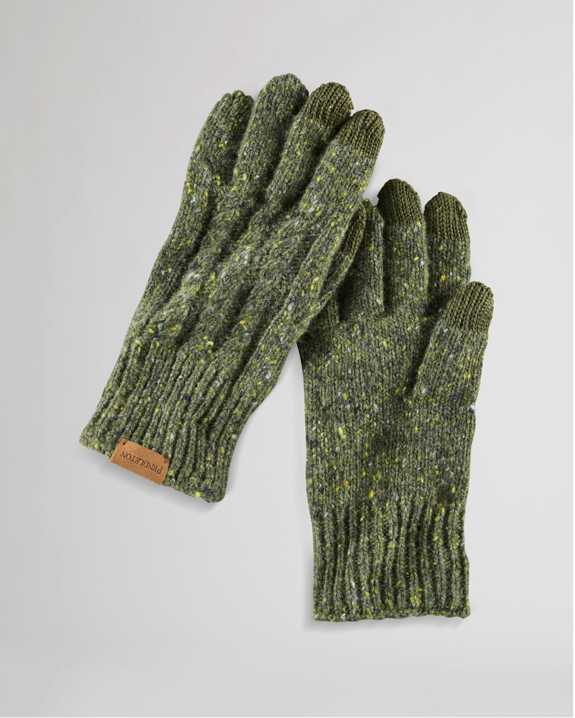 Cable Texting Glove <br> Green