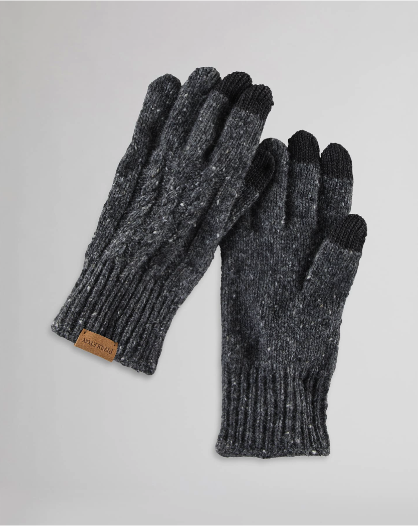 Cable Texting Glove <br> Black