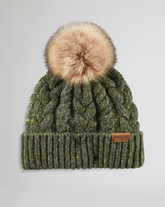 Cable Hat <br> Green