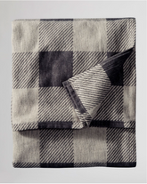 Rob Roy Organic Cotton Blanket <br> Cream/Slate