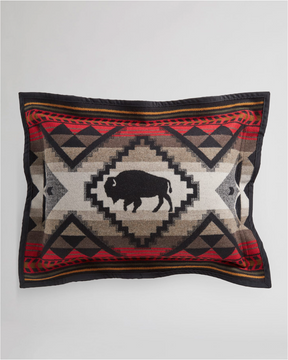 LOST TRAIL SHAM<br>RED/BLACK