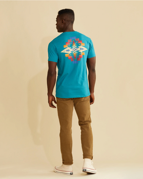 Large Tucson Graphic Tee <br> Teal/Multi