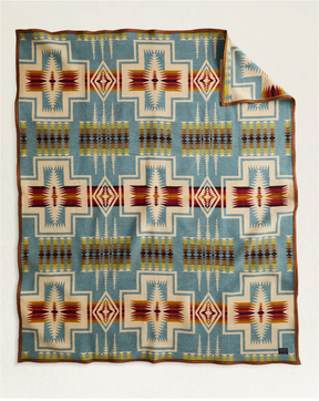 Jacquard Napped Blanket <br> Harding Shale