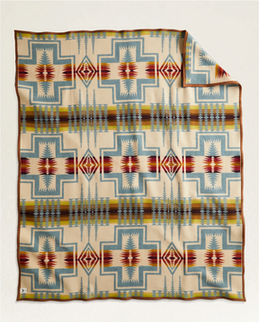 Jacquard Napped Blanket <br> Harding Shale