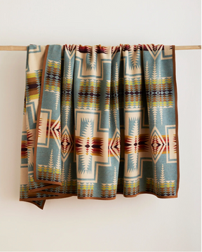 Jacquard Napped Blanket <br> Harding Shale