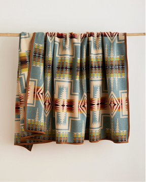 Jacquard Napped Blanket<br>Harding Shale