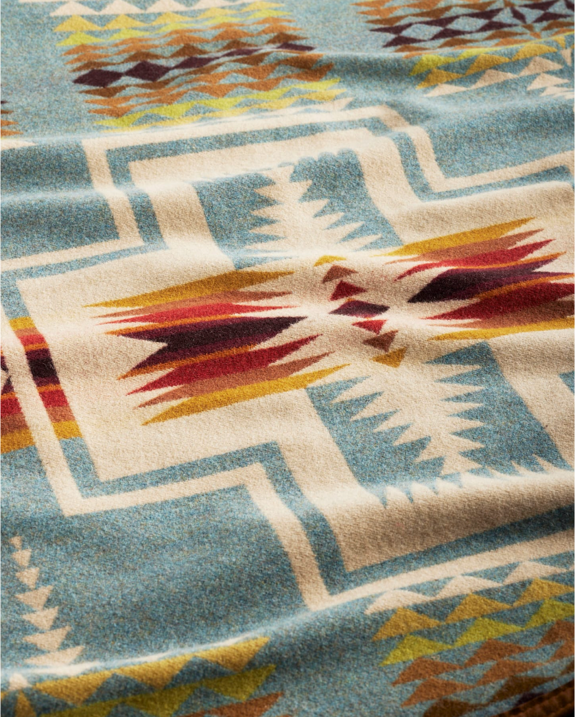 Jacquard Napped Blanket<br>Harding Shale