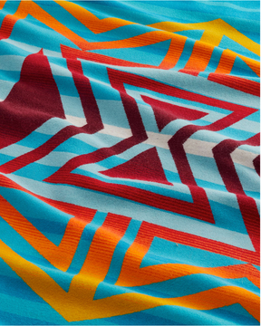 MANY NATIONS BLANKET<br>TURQUOISE MULTI