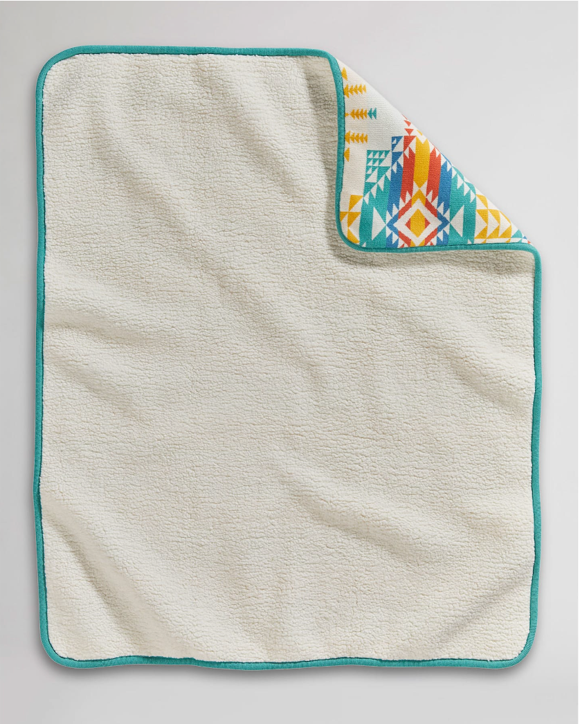 Sherpa Stroller Blanket<br>Pilot Rock Ivory