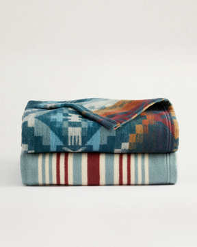 Organic Cotton Throw Gift Pack<br>Marine/Shale