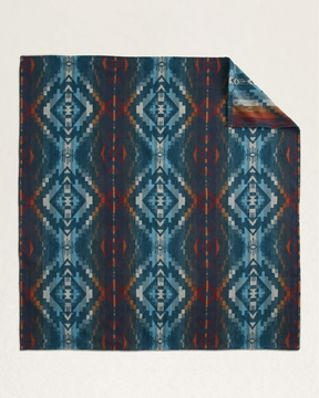 CARICO LAKE/STRIPE ORGANIC COTTON THROW GIFT PACK<br>MARINE/SHALE
