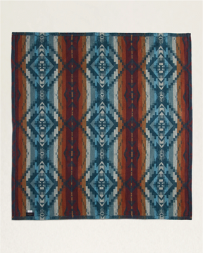 CARICO LAKE/STRIPE ORGANIC COTTON THROW GIFT PACK<br>MARINE/SHALE